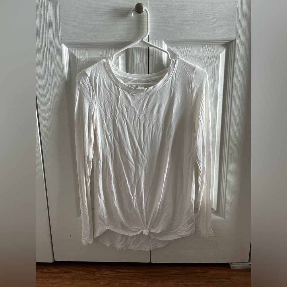 Old Navy White Long Sleeve Top